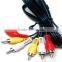 3RCA to 3RCA cable with nickel plated 3m