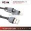 2016 New fashion 2 in 1 usb cable for mobile lighting&Micro