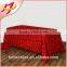 Newest hot sale elegant satin rosette banquet table cloth for wedding wholesale