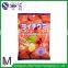 food grade printing heat seal back middle sealing laminated foil snack food packaging bags for candy