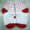 Cotton Baby Sock With White and Red Color ,wholesale Children Sock,cute Cat,drop Style