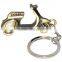 Customized alloy bicycle shaped metal car keychains keyring