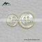 High End 4 Holes White MOP Shell Pearl Shirt Buttons in Size 18L, 14L
