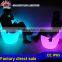 RGB color lighting led chair shining with