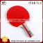 Logo Printed Unique Shape Poplar Wood Top Training Ping Pong Racket Bat With Case