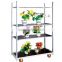 own factory 3/4/5 tiers greenhouse plant flower carts metal display cart trolley wholesale