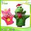 high quality organic stuffed dragon hang puppet for children