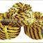 low priceTwist Type 3 strand plastic ropes pp rope Tiger Ropes for wholesale