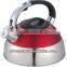 3L red stainless steel kettle
