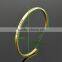 Wholesale gold designs stainless steel message engraved custom cuff bracelets