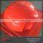 Acrylic plastic fabrication of red hemispheric vacuum forming product