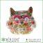 best toys for 2015 christmas gift owl shape flower patterns ceramic animal piggy bank for decoration