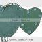 Heart shape green wedding car decoration wet floral foam