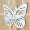 Hollow out beautiful butterfly wooden wall shelf