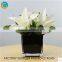 Square glass vases for homedecoration