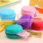 Macaron colorful silicone change purse with small zipper so hot in Japan and Korea for cute girl