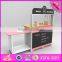 2016 new design home play children wooden play kitchen sets for sale W10C250