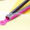 UJ23 Standard 9' ' Stainless Steel Handle Silicone Kitchen Food Tong