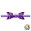 New Fashion Hot Pink Sequin Bow Headbands For Baby Girls Fancy Hair Accessories Girls Hair Accessories Kids Headband Wholesale