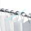 Nickel Steel Pear Shaped Ball Roller Shower Curtain Rings