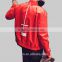 Fashion Men's Bomber Jacket 2016 Latest Design Cool casual short coat with printings on back&sleeve OEM