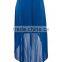 Women plus size clothing factory ladies new model charming blue long skirt plain dyed summer sexy maxi chiffon skirt
