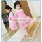 Pink Kids Baby Girls Princess Dresses Long Sleeve Embroidered Tulle Lace Party Dress
