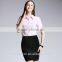Ladies Fashion Short Sleeve Work Shirt Cotton Shirt