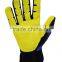 CE EN388 4242 Winter working Waterproof & Oilproof with Extra Cotton PVC dotted Impact Safety Working Gloves