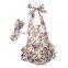 New arrival floral printed fashion baby girl bubble romper infant girls bubble romper