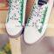 Students Flat - bottomed canvas running shoes women white board shoes