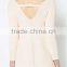 new half sleeve v-neck design blouse latest ladies fashion sweater