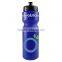 USA Made 28 oz Colored Bike Bottle With Push And Pull Cap - BPA-free, FDA compliant and comes with your logo