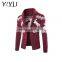 Winter reindeer cardigan slim turndown collar men christmas sweater