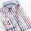 European stylish 100% cotton check new model latest shirt designs for men 2016