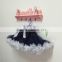 chirstmas navy skirts, holiday party ,dance ballet short puffy tutu ,girls white skirts,toddler navy skirts