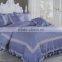 4 Pieces Plain Dyed Silk Cotton Satin Bed Sheet Set