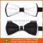 Men White And Black Satin Bow Tie Straps