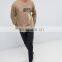 Oversized Longline Sweatshirt With Double Sleeve & Print
