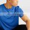 2016 blank blue color polyester/spandex/lyocrell gym t shirts men exporter