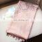 Custom Pink Cotton Voile Scarf Prince Style Big Cappa for Ladies