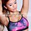 sports bra custom band tie dye printing sexy ladies' model bra