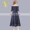 2017 Latest Ladies Clothing Summer Fashion Sexy Casual Off Shoulder Design Printed Flower Girl Dress Women