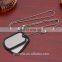 fashionable jewelry dog tag necklaces zinc alloy dog tag
