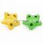 Rubber star shape pet toy treat food dispensing toy for dog