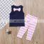 Printed Toddler Stripe Pant Outfit Casual Kids Summer Clothing Sets