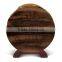 Custom vintage barrel shape wooden wine bottle storage rack, wood wine shelf                        
                                                Quality Choice
