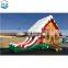 Christmas inflatable slide &bouncer for reantal or promotion advertising