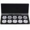 Hot !!! Black 10 piece eyeshadow empty makeup palette good quality 26mm