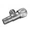 Chromed ninety degree single handle two way water stop angle valve